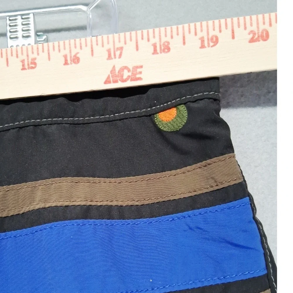 TommyBahama Relax‎ Men Swim Trunks XL Black All Over Print Drawstrings